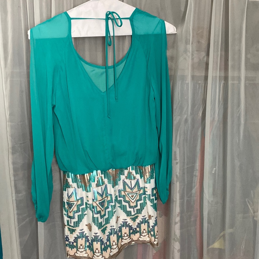 Teal dress